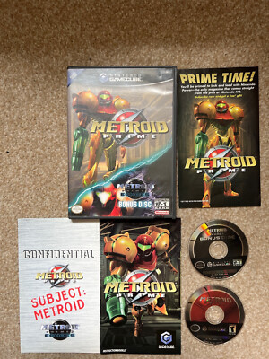 Metroid Prime mit Bonus Disc RAR Nintendo Gamecube NTSC US USA IMPORT