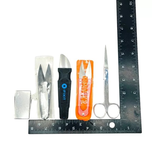 5Pc Assorted Money Clip Nail File Pocket Knife Sewing Scissors iFixit PryingTool - Picture 2 of 7