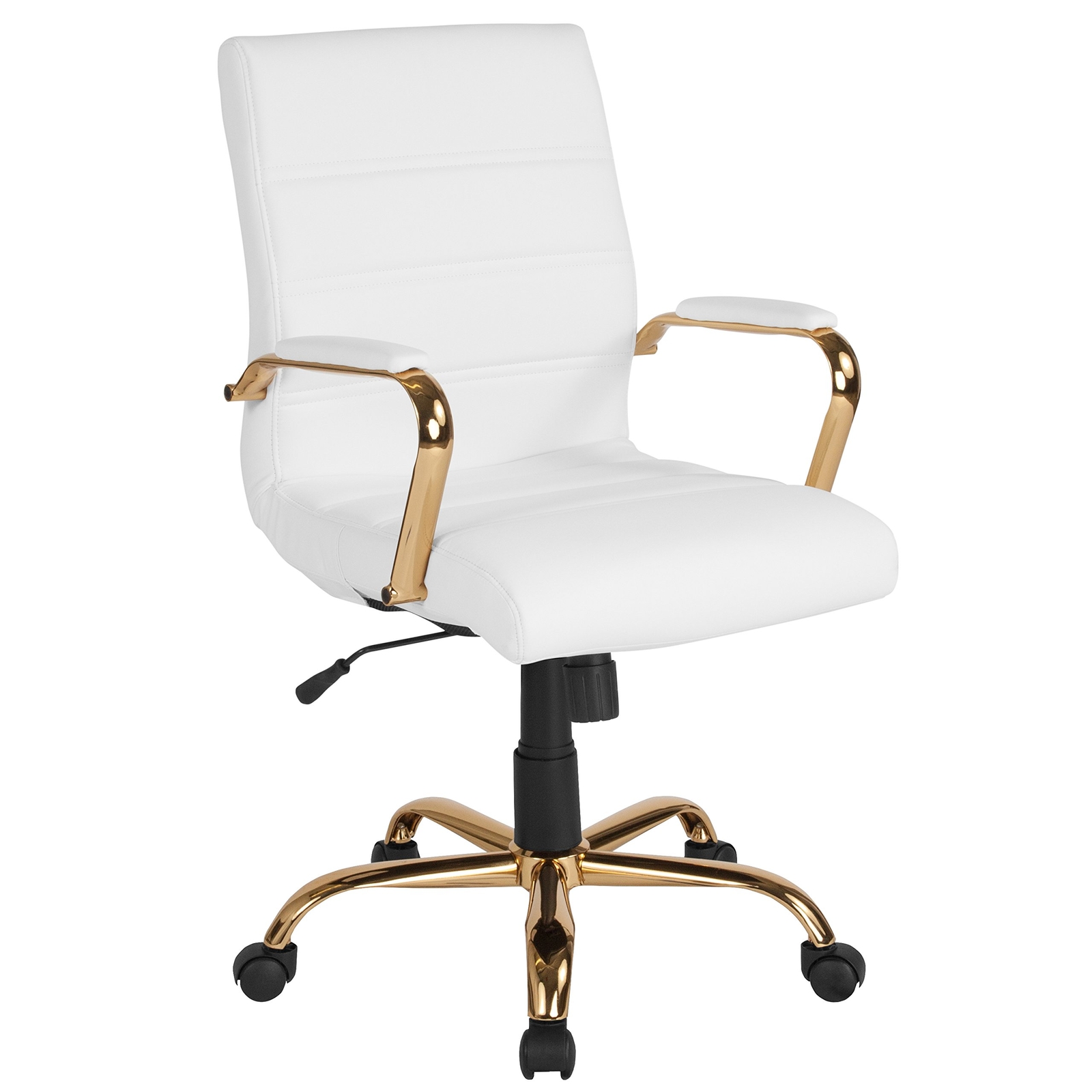 With Gold Frame And Padded Armrests