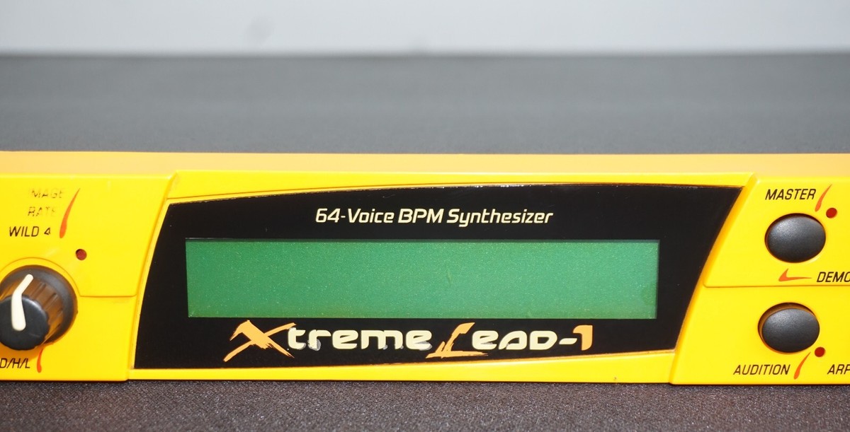 E-MU Xtreme Lead-1 64 Voice BPM Synthesiser Yellow 1U Rack Mount