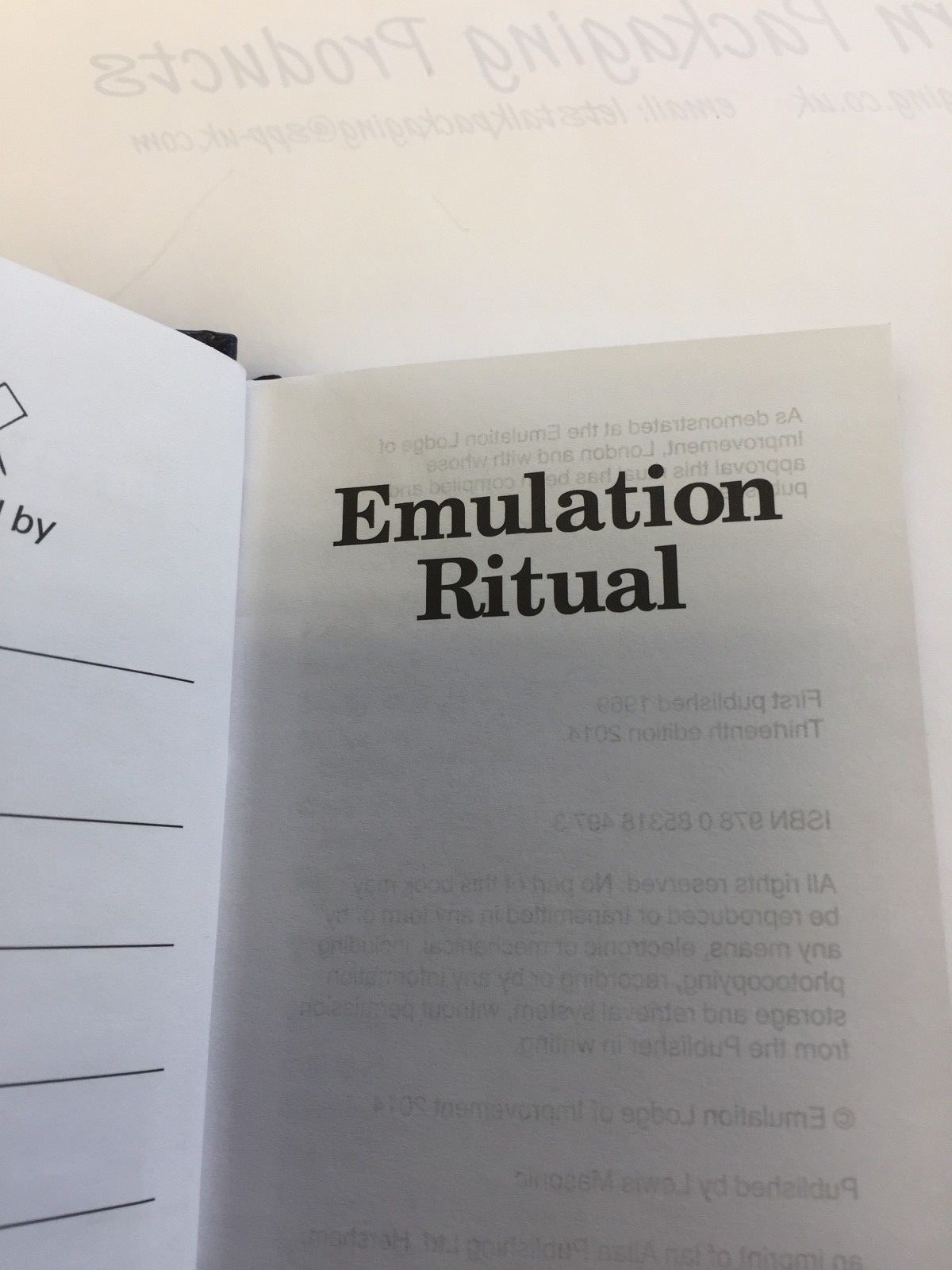 Craft Emulation Ritual Book Pocket Size eBay