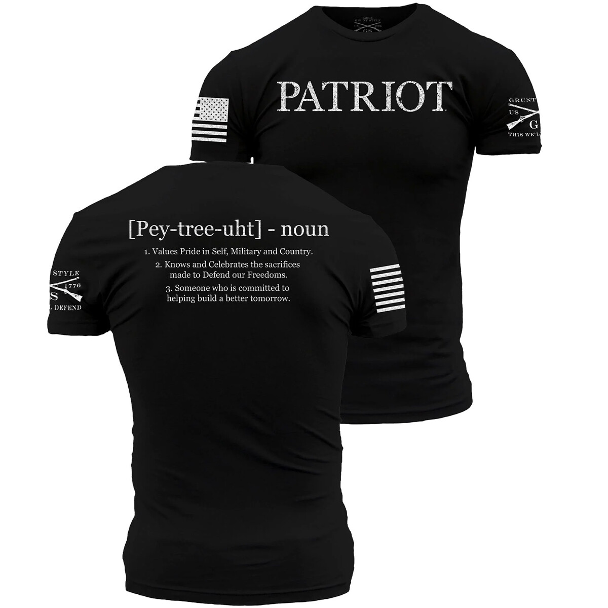 Grunt Style Patriot Defined T-Shirt Black
