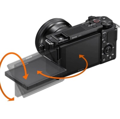 Sony Alpha ZV-E10 APS-C Interchangeable Lens Mirrorless Vlog Camera - Black