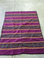 OOAK Pendleton Beaver State Blanket Buffalo Fur Backed 60X76" Carriage Blanket