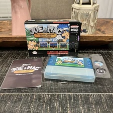 Joe & Mac Ultimate Caveman Collection Ice Age Blue Super Nintendo SNES Retro Bit