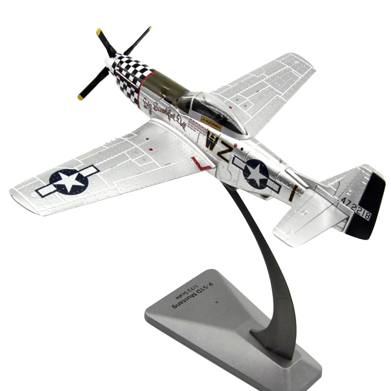 1/72 AF1 World War II US P-51 Mustang Fighter Aircraft Model Military Ornament E