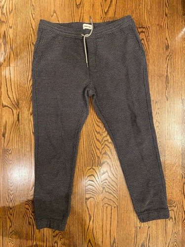 Taylor Stitch Men’s Apres Pant Organic Cotton Charcoal Sashiko Sz XL (30") VGUC