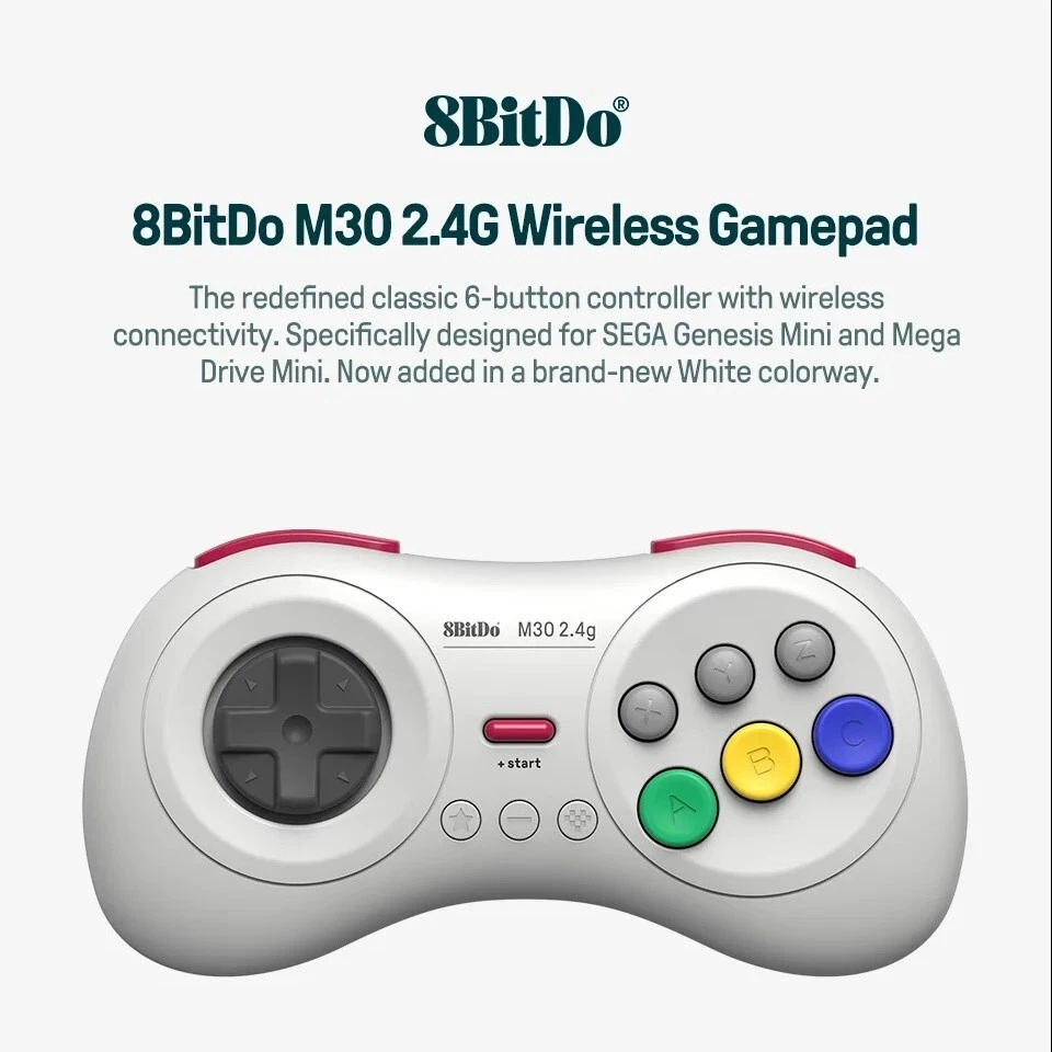 8BITDO Wireless Game Controller M30 2.4G Bluetooth Retro Gamepad Switch Android - Image 2 of 4