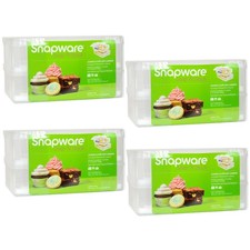 Snapware 1098736 2-Layer Plastic Cupcake Holder Carriers (4-Pack) - Made in USA