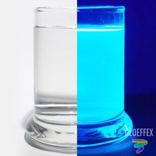 Invisible Blue UV Reactive Water Dye Intense Glows With Blacklight