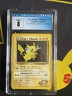 Pokemon Lt. Surge's Pikachu Card 81/132 Gym Heroes Common CGC 8