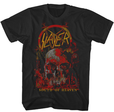 Slayer South of Heaven TShirt Mens Rock Music Classic Band Tee Heavy Metal Black