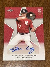 JAC CAGLIANONE 2020 LEAF PERFECT GAME NS RED AUTOGRAPH #2/5 ROYALS GATORS