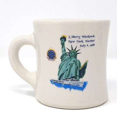 Liberty Weekend New York Harbor 1986 8 fl oz coffee mug Victor USS Nashville