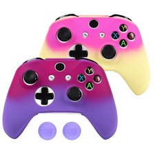 Compatible for Xbox One S/X Silicone Game Controller Grip Cover Anti-Slip Scratc