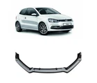 LAS VW POLO MK5 2009-2017  FRONT LOWER SPLITTER BUMPER LIP SPOILER GLOSS BLACK