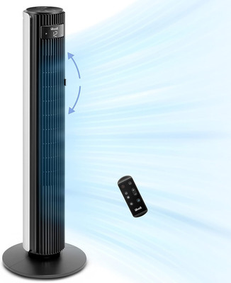 Classic 42-Inch Tower Fan for Home, 1472 CFM Powerful Fan, 22Db Quiet as You Sle