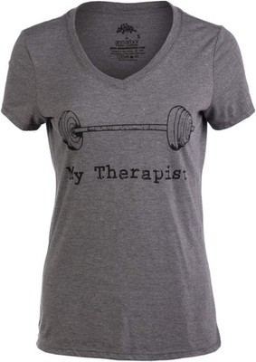 My Therapist (Barbell) | Funny Workout Working Out Weight Lifting Lifter V-Ne...
