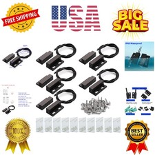 5pcs Recessed Wired Security Window Gate Contact Sensor Alarm Magnetic Reed S...
