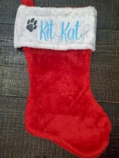 Personalized Pet's Christmas Stocking 17.5"