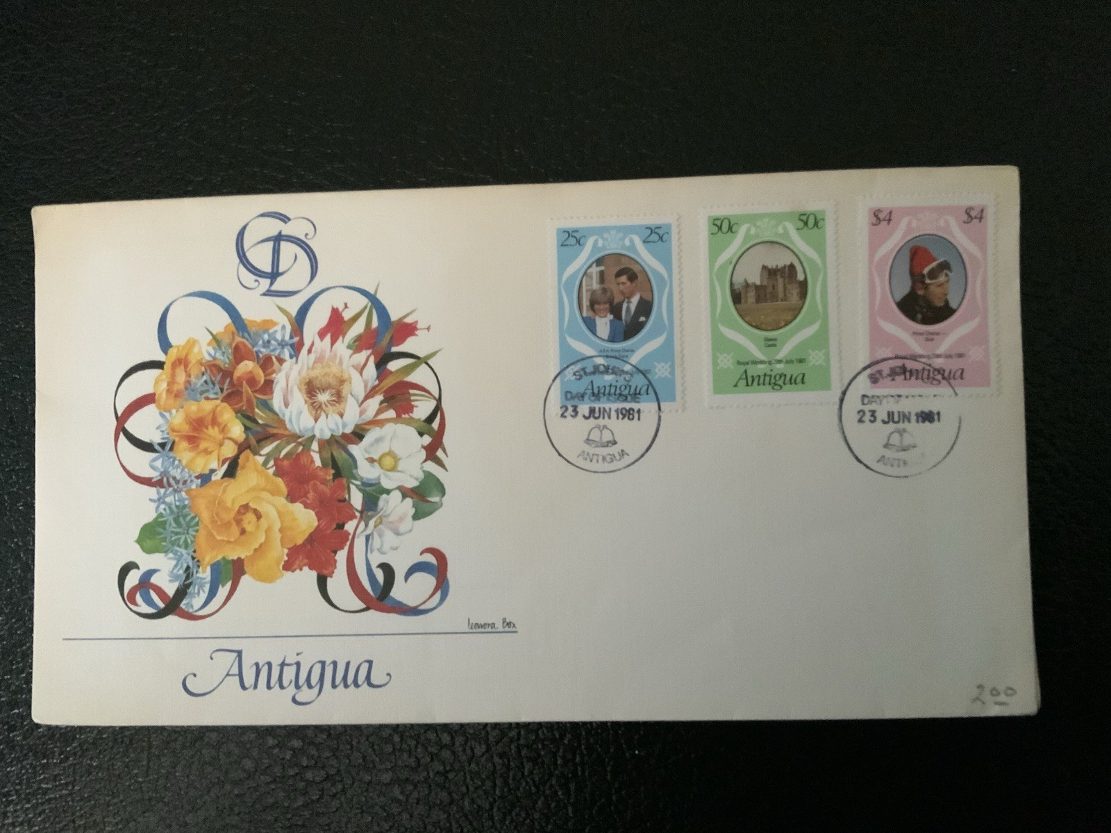 Antigua 1981 #623-625 Royal Wedding - FDC