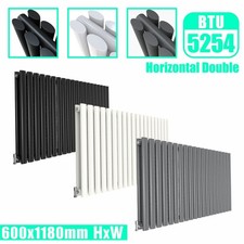 Vertical Designer Radiator Oval Column Flat Panel Tall Upright Heating Rads UK
