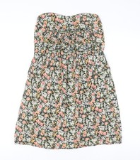 Atmosphere Womens Multicoloured Floral Strapless Camisole Top Size 8