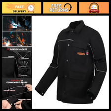 ARCCAPTAIN Welding Jacket, 11oz Flame Resistant FR Cotton Welding Jackets for