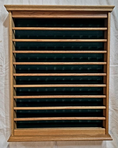 Oak Golf Ball Display for 100 Balls Wall Mount Or Freestand EUC Clean Fast Ship