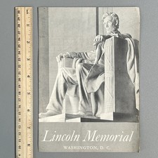 Vintage 1953 Lincoln Memorial Washington DC National Park Service Booklet Map