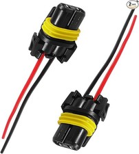 2 PCS 9005 9006 9012 HB3 HB4 Female Adapter Wiring Harness Socket Style: 2 PCS