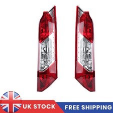 Pair Rear Tail Lights For Ford Transit Connect 2014-2020 - Left & Right, Red/Clear