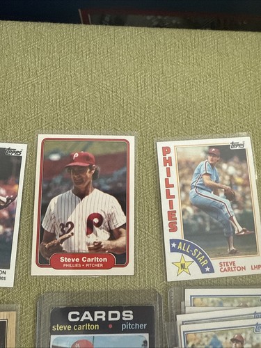 Steve Carlton Lot 60 Karten Philadelphia Phillies. White Sox. Cardinals. - Bild 6 von 18