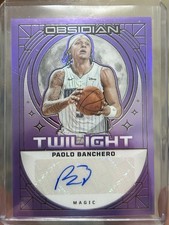 2023-24 Panini Obsidian Paolo Banchero #TS-PAO Purple Flood Twilight Auto /35