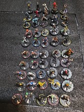 Heroclix Miniatures Lot 50 Marvel DC Comics Super Hero Figures Wizkids Lot 4