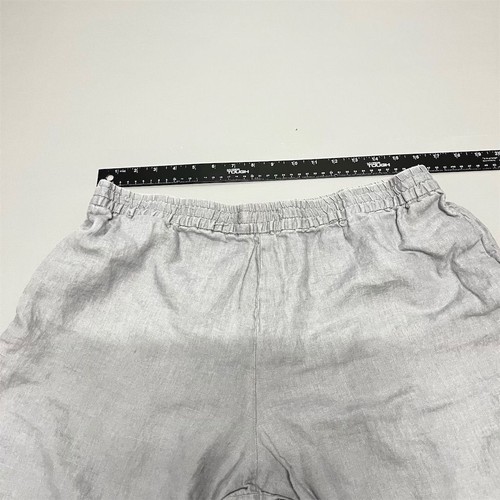 Kenar Linen Capri Pants Size XL Women's Wide-Leg Gray - Bild 6 von 10