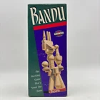 VINTAGE Bandu COMPLETE Milton Bradley 1991 Wooden Pieces Tower Building Game