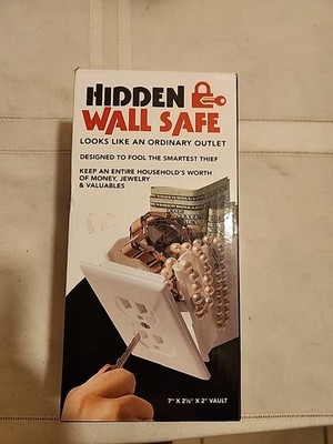 Hidden Wall Safe Security Electrical Outlet Keys Vault Secret Hide Valuables NEW