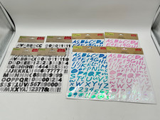 Crafter's Square Stickers Lot of 8 Packs Letters  Numbers Scrapbooking Crafts