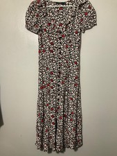 Lauren Ralph Lauren Floral Crepe Midi Dress Size 2