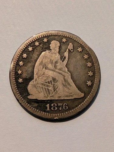 1876-CC Seated Liberty Quarter — photo from another recent sale