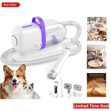 Dog Grooming Vacuum Kit with 6 Tools  Quiet Operation, 2.2L Dust Cup