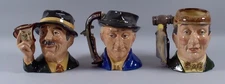 3 Limited Ed.Royal Doulton Character Jugs:Collector,Antique Dealer,Auctioneer