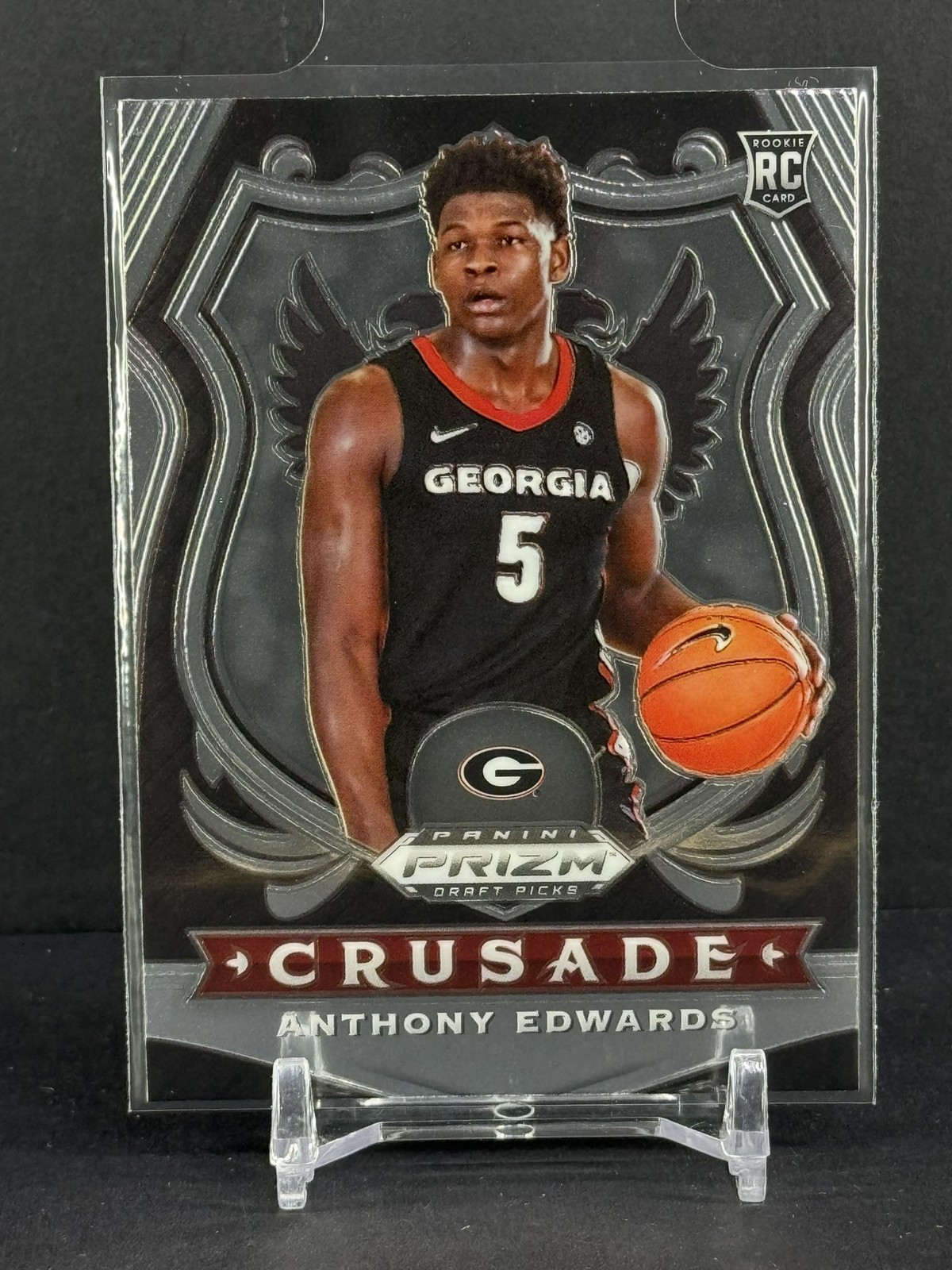 Anthony Edwards Rookie 2020 Prizm Draft Picks Collegiate #81 RC CRUSADE WOLVES!
