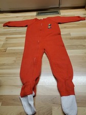 Vintage Paddington Bear Red Fleece Sleeper By Eden Toys Made In USA Size 6