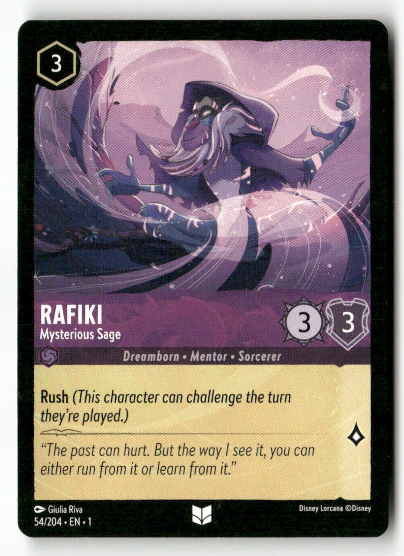 Rafiki - Mysterious Sage 54/204 Uncommon The First Chapter Lorcana LP