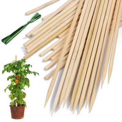Bamboo Plant Stakes, Wood Plant Supports,Natural Bamboo Sticks for /Floral/Potte