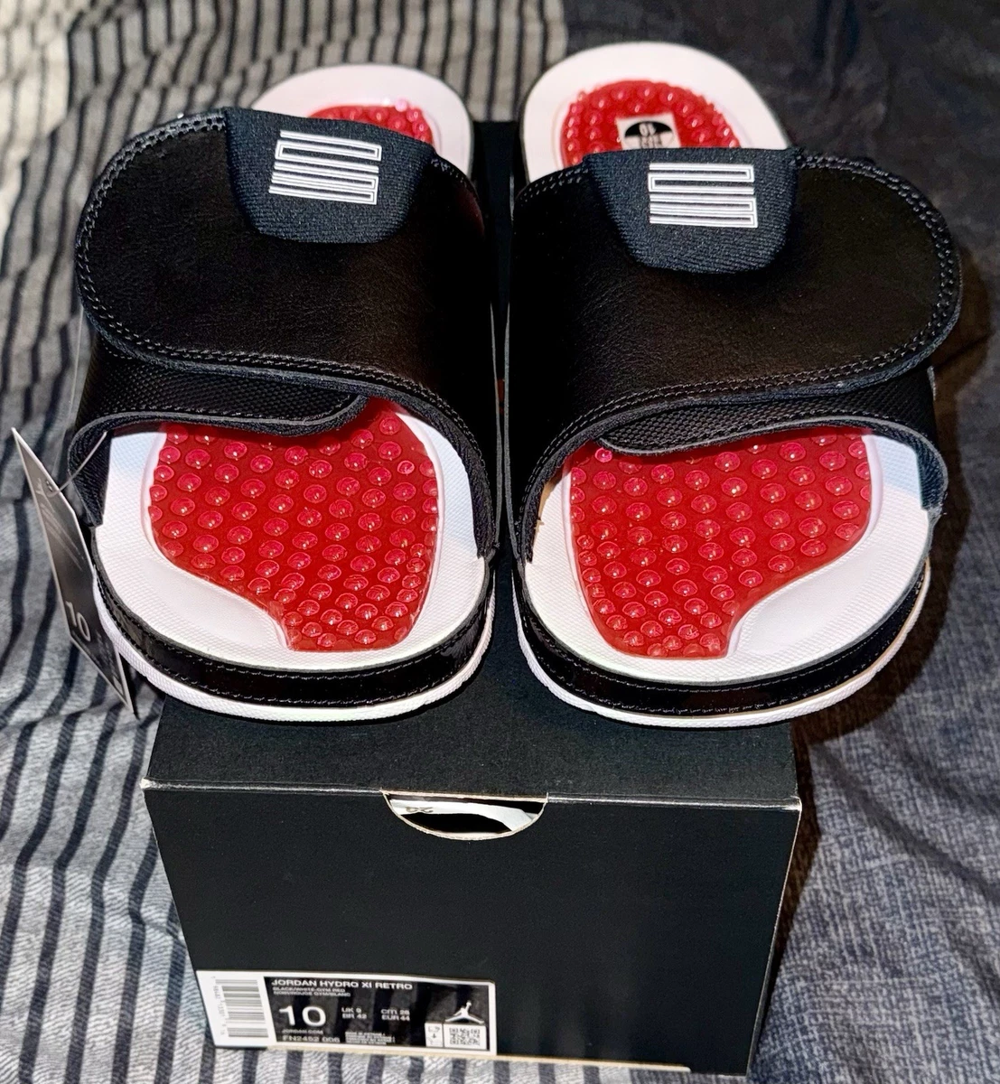 Jordan Hydro 11 Retro White Varsity Red for Sale | Authenticity