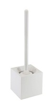 Marna Square Toilet Brush with Storage Case White / Slim W061W