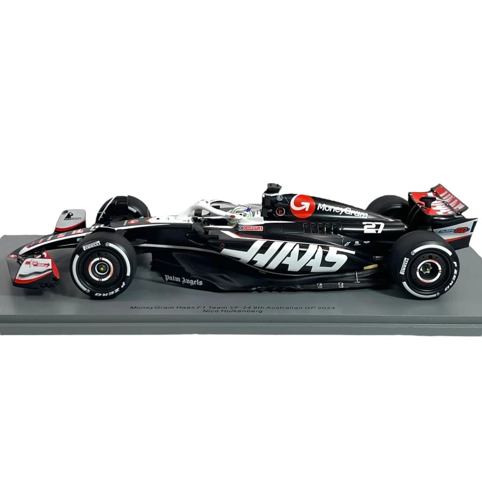 Modellino F1 Spark 1/18 MoneyGram Haas VF-24 Nico Hulkenberg #27 9th Australi... - Immagine 3 di 4
